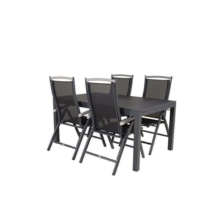 Dakota Fields Geir Rectangular Person Cm Long Dining Set